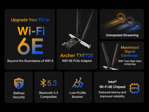 WiFi 6E PCIe for PC