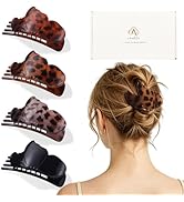 Amlaidu Butterfly Flat Hair Clips for Women, Butterfly Flat Claw Clips for Thick & Thin Hair, Str...