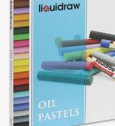 Liquidraw Oil Pastels Super Soft Water Soluble For Art, 36 Colors Watercolor Blending Oil Pastels...