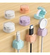 Magnetic Cable Clips, Adjustable Cord Holder Management, Adhesive Wire Keeper Organizer for Home ...