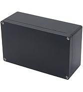 Otdorpatio Project Box ABS Plastic Black Electrical Boxes IP65 Waterproof DIY Electronic Junction...