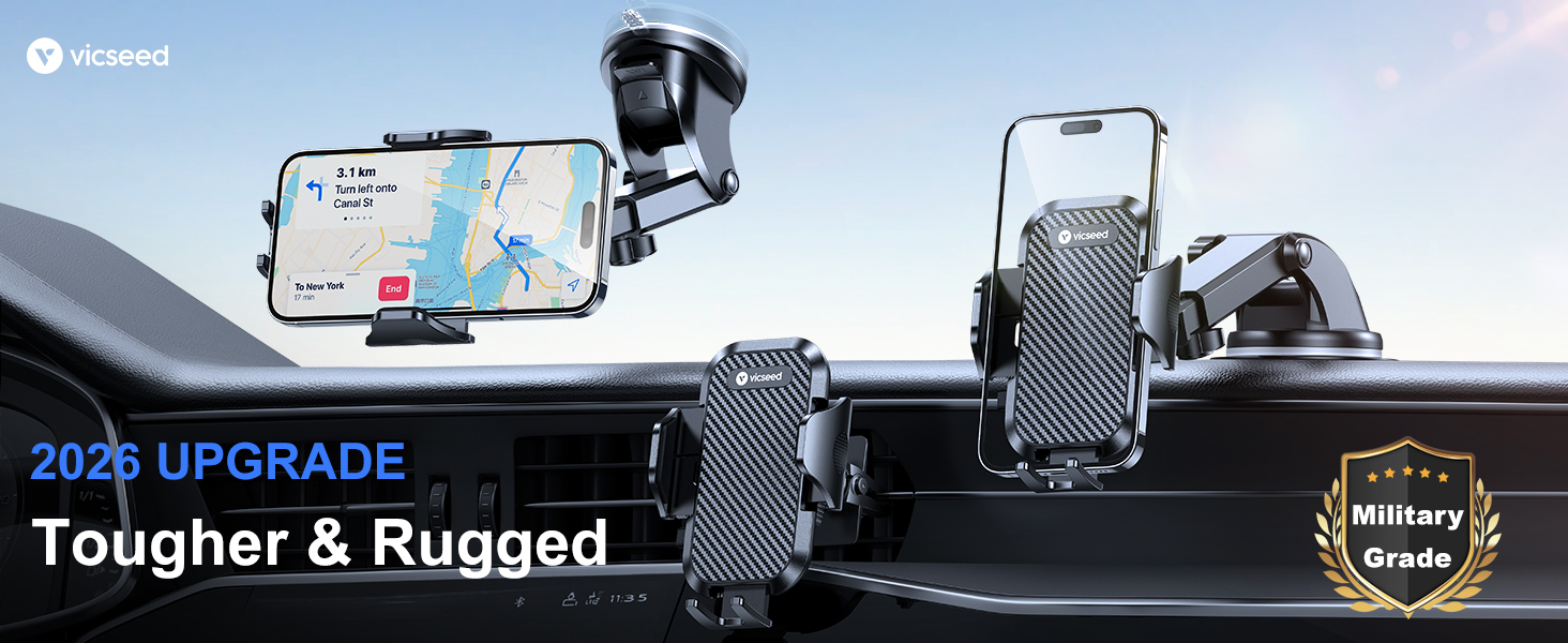 3 in 1 car phone holder dashboard windshield air vent truck boat cellphone mobil stand cradle