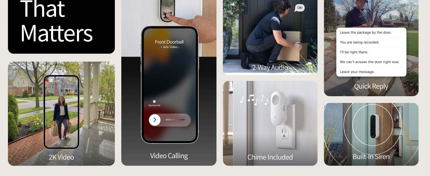 Arlo Video Doorbell (2nd Gen) 2K Security Camera