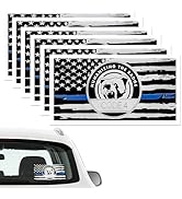6PCS Thin Blue Line Sticker Code 4,Police Support Sticker,American Flag Thin Blue Line Car Decal,...