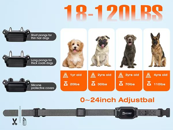 dogs shock collar with remote control