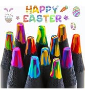 Kird Barken Easter Basket Stuffers for Teens, Art Supplies, 12 Rainbow Colored Pencils, Teen Girl...