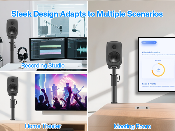 Desktop Speaker Stands for Genelec G1