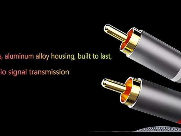 Gold-plated plug, aluminum alloy housing