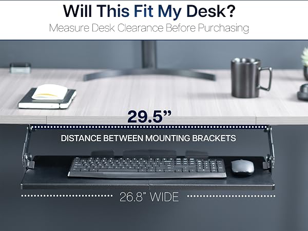 keyboard tray mount