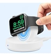 Charger Stand for Apple Watch,Portable Magnetic Wireless Charging Dock with Charging Cable,Suppor...