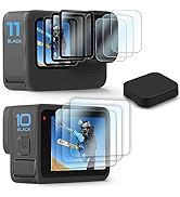 FiTSTILL 10PCS Screen Protector for Go Pro Hero 12/Hero 11/Hero 10/Hero 9 Black,3 Pack Ultra lear...