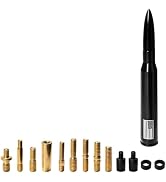 YSFER American Flag Car Bullet Antenna, Aluminum Alloy Auto Antenna Mast with Adapters & Gaskets,...