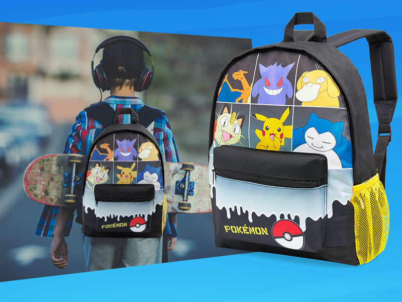 Pokemon Backpack for Kids Teens Boys Girls Pikachu