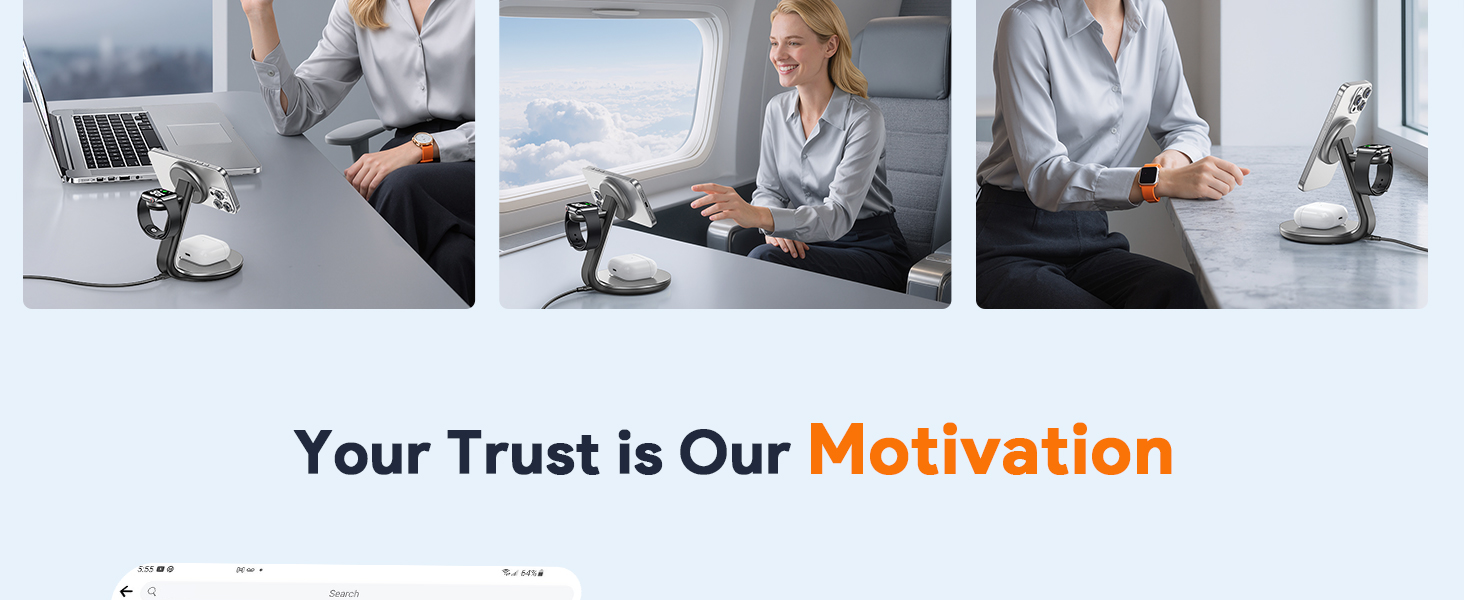 3 in 1 wireless charging station