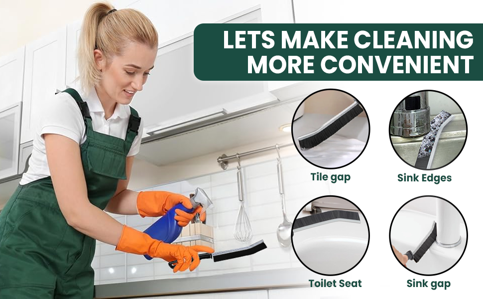 Crevice cleaning brush set