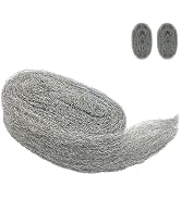 Steel Wool Mice Control, 2 Pack 3"x10 Ft Hole Filler, Gap Blocker, Barrier, Protect Against Anima...