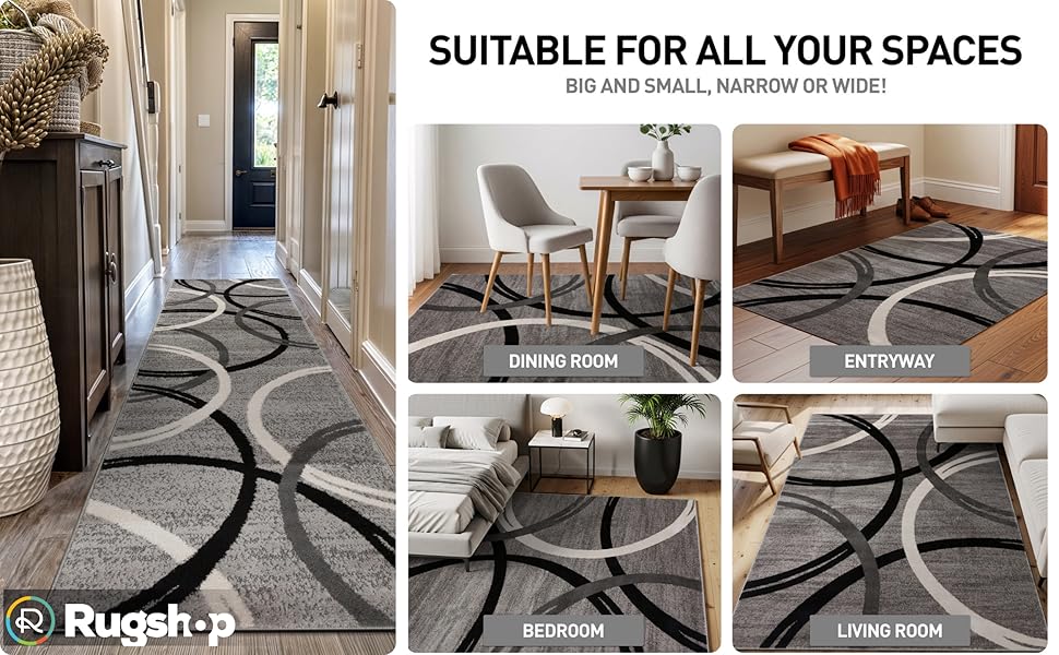 soft durable low pile rug, easy to clean machine made contemporary carpet
