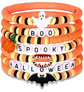 FAERLIIRY Preppy Beaded Bracelets Heishi Stretch Bracelet for Woman Colorful Stack Ball surfer Be...