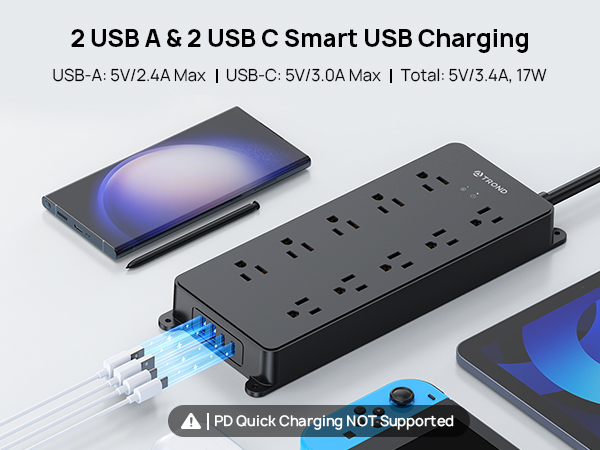 power strip with usb c
