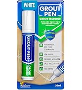 Grout Pen White Tile Paint Marker: Waterproof Grout Paint, Tile Grout Colorant and Sealer Pen - W...