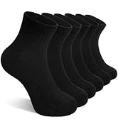 DoSmart Kids Ankle Socks Boys Girls Youth Teen Athletic Short Cotton Breathable Quarter Seamless ...