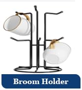 HULISEN Mug Tree for Large Cups, Counter Coffee Mug Holder with 6 Hooks, Metal Coffee Cup Holder ...