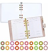 3000 Pack Fruit Design Hole Punch Reinforcement Sticker Labels, Tear Resistant Plastic Circles Ho...