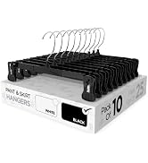 Sharpty Pant & Skirt Hangers - Closet Hangers for Shorts, Shirts, Jeans, Dresses, Slacks, Coats, ...