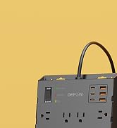 DEPOW Power Strip Surge Protector with 24 AC Outlets (1875W/15A), 6 USBs (2 USB-C Ports), 3400J S...
