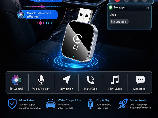 Wireless CarPlay Adapter for iPhone