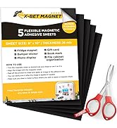 Magnetic Sheets with Adhesive Backing - 5 PCs Each 8