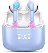 Wireless Earbud Bluetooth 5.4 Headphones, Hi-Fi Stereo Ear Buds with 4 ENC Cancelling Mics, 40H i...