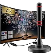 TV Antenna, Digital HDTV Antenna with Magnetic Base, HDTV Indoor Antenna with Amplifier Signal Bo...