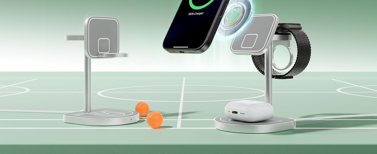 apple 3 in 1 charging station magsafe mag safe mag-safe charger 3 in 1 for apple wireless charger