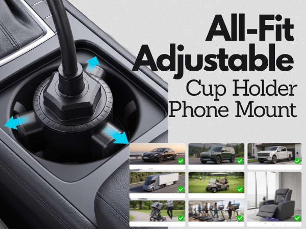cup holder phone mount
