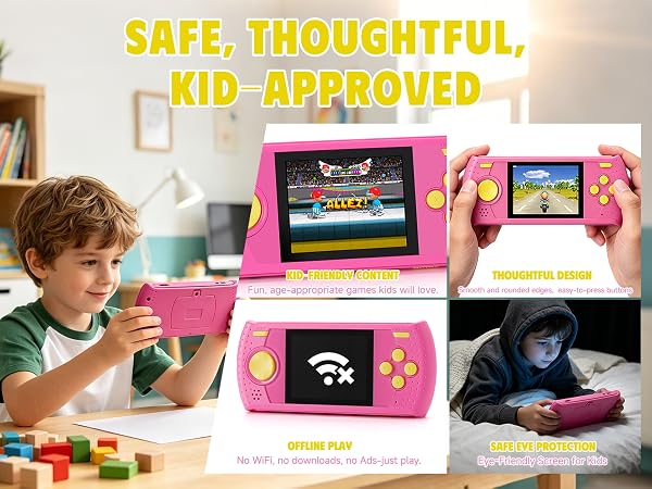 Safe and secure gaming console for travel