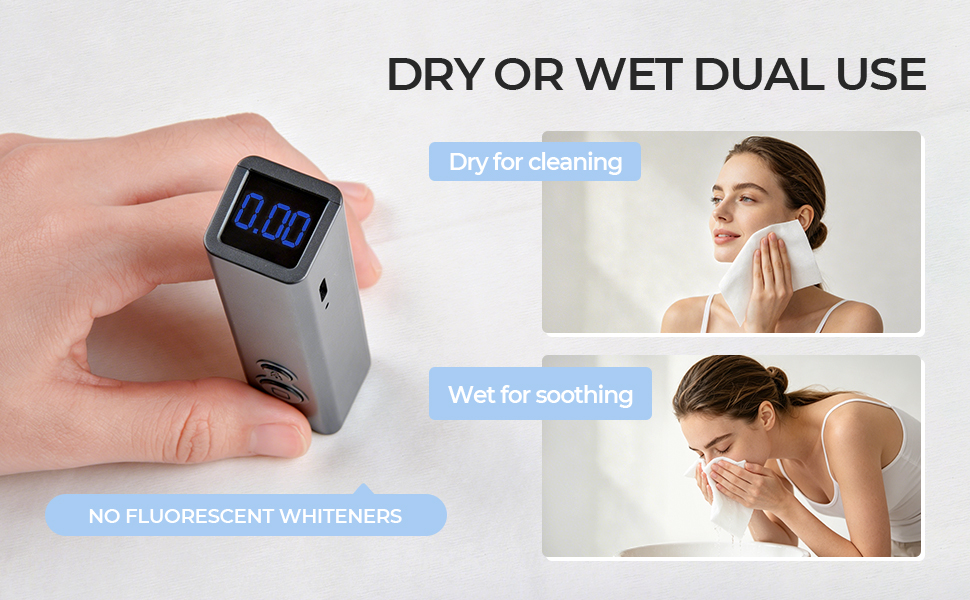 dry wet dual use cotton towels no fluorescent whitening agents
