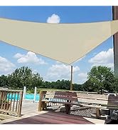Windscreen4less 12' x 12' x 12' Sun Shade Sail Triangle Outdoor Canopy Cover UV Block for Backyar...