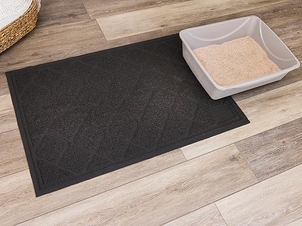 Litter Trapping Mat, Black