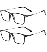 Vepiant 2Pack Progressive Multifocal Computer Reading Glasses No Line Blue Light Blocking Readers...