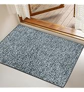 Yancorp Front Door Mat Indoor Entrance for Inside Entry 17" x 29.5" Non-Slip Welcome Mat Rubber B...