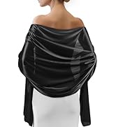 Sofier Satin Shawl Wraps for Women Evening Dresses Wedding Bridal Party Silky Scarf Formal Cover ...