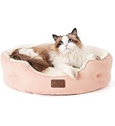 Bedsure Dog Beds for Small Dogs - Round Cat Beds for Indoor Cats, Washable Pet Bed for Puppy and ...
