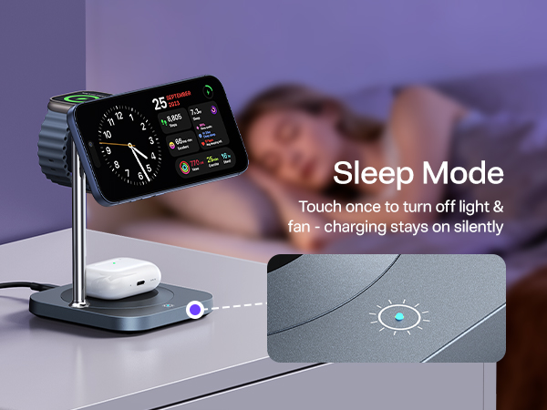 Sleep-friendly charging station