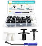 NuIth 101PCS Engine Under Cover Fender Retainer Clips W/Fastener Remover Compatible for Toyota & ...