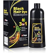 BELEZALIB Instant Black Hair Dye Shampoo for Women MEIDU Hair Color Shampoo Gray Hair For Men- 10...