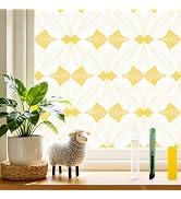 SOMWISE Frosted Glass Window Privacy Film with Tools, Heat Blocking, Anti-UV, Anti-Glare, Static ...