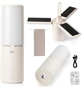 Solar Camping Lantern 8000mAh – Rechargeable,Foldable Solar Panels,Stepless Dimming,Flashlight & ...