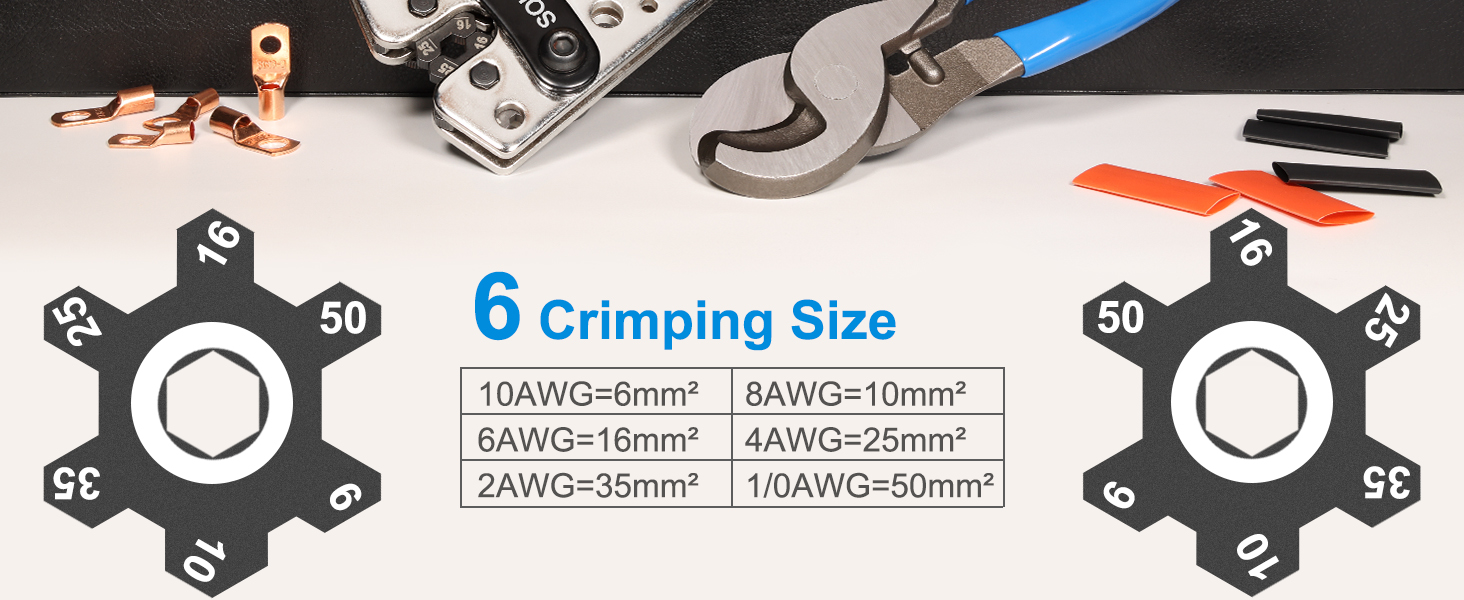 battery lug crimping tool