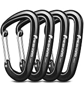 FresKaro Wiregate Carabiner Clip, 12kN(2698lbs), Used for Backpacking Gear or as a Hiking Accesso...
